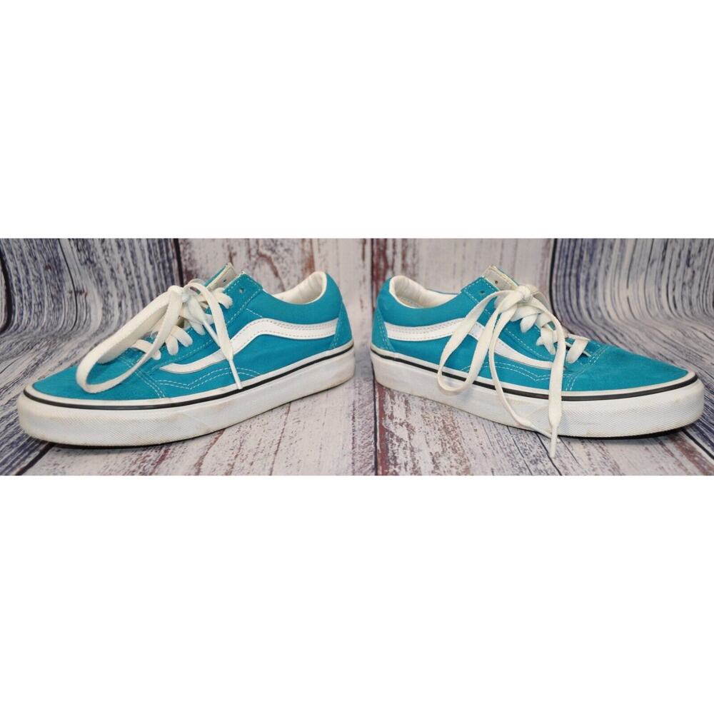 VANS Off The Wall Old Skool Skateboard Shoes 751505 Teal Men's 4.5 Women's 6 - Picture 6 of 8